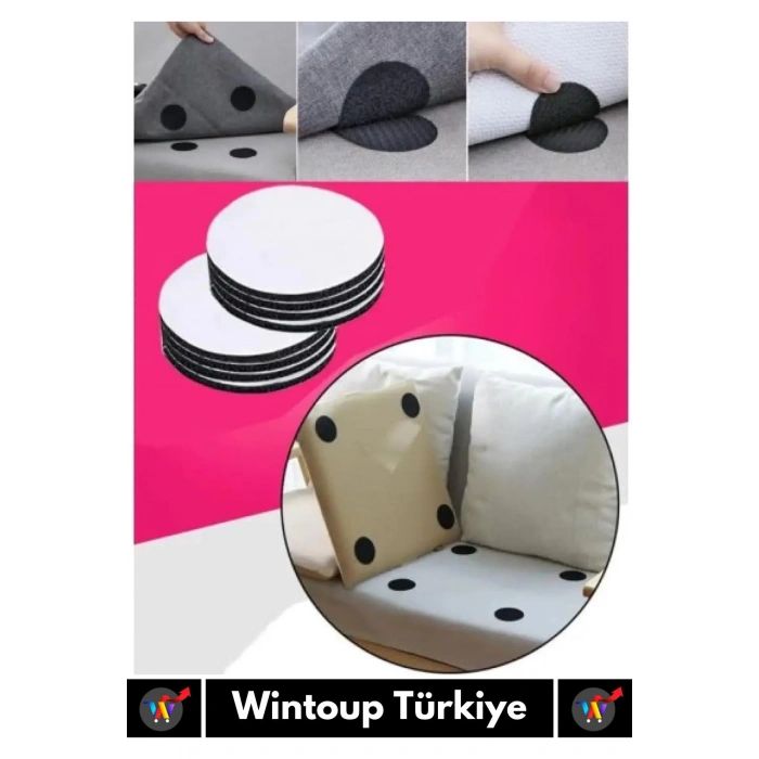 Özel Kendinden Yapışkanlı Yıkanabilir Tekrar Kullanılabilir Halı Kilim Kaydırmaz Cırt Bant 50 Adet