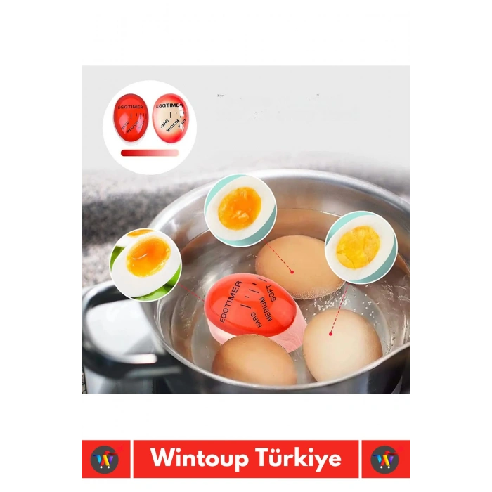 Özel Yüksek Kaliteli Yanmaz Erimez 3 Farklı Zamanlayıcılı Yumurta Pişirme Derecesi Aparatı Egg Timer