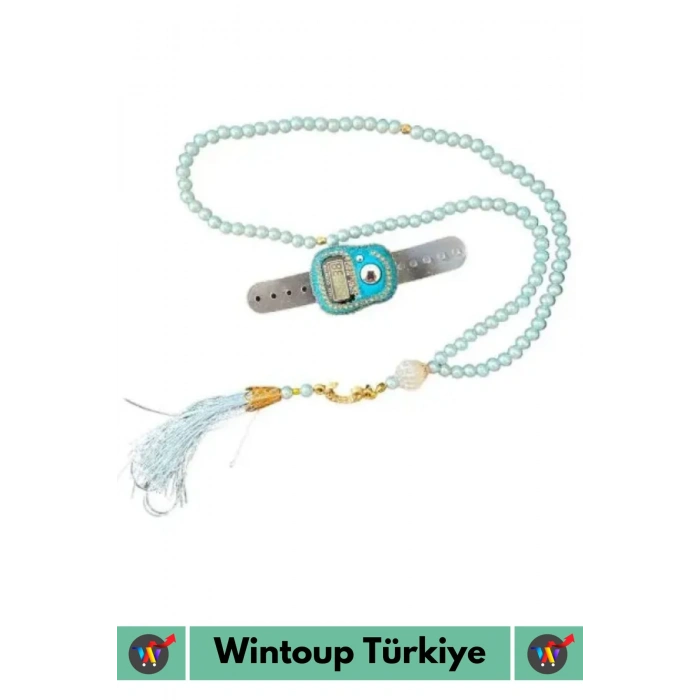 Premium Taşlı LCD Ekran Hafızalı 5 Haneli İslami Parmak Sayacı Tesbih Hediyeli Dekoratif Zikirmatik