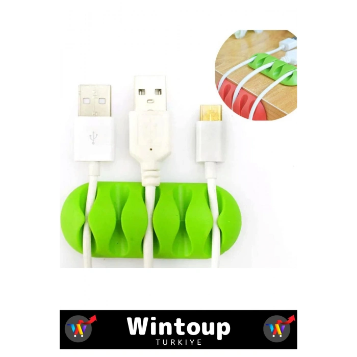 Yüksek Kaliteli Kompakt Yapıştırılabilir 5 Kanallı Kablo Düzenleyici Tutucu Kablo Organizeri 3 Adet