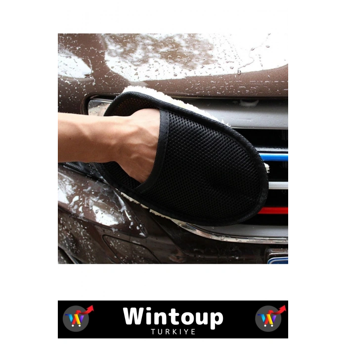 Özel Üretim Nano Teknoloji Mutfak Lavabo Ahşap Hassas Yünlü Otomobil Yıkama Temizlik Eldiveni