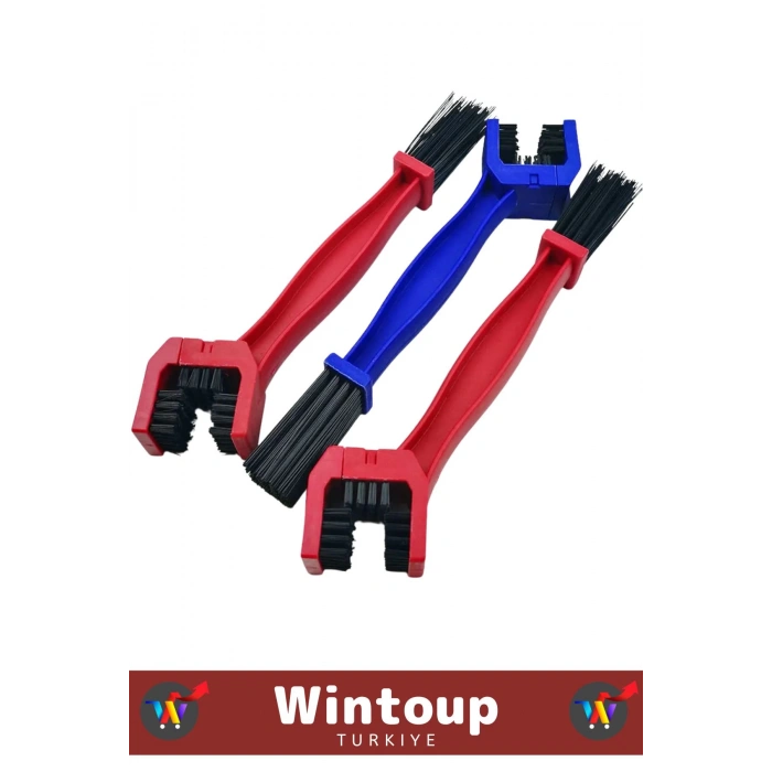 Özel Seri Yüksek Kaliteli Ergonomik Sert Dayanıklı Kıl Bisiklet Motosiklet Zinciri Temizleme Fırçası