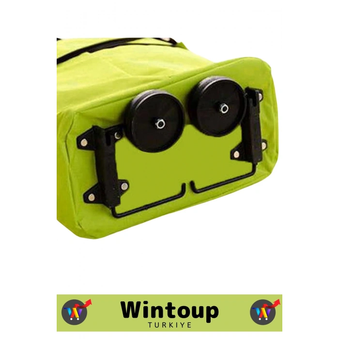 Premium Seri Yüksek Kaliteli Kompakt Katlanabilir Omuz Çantası Tasarımlı Su Geçirmez Pazar Arabası