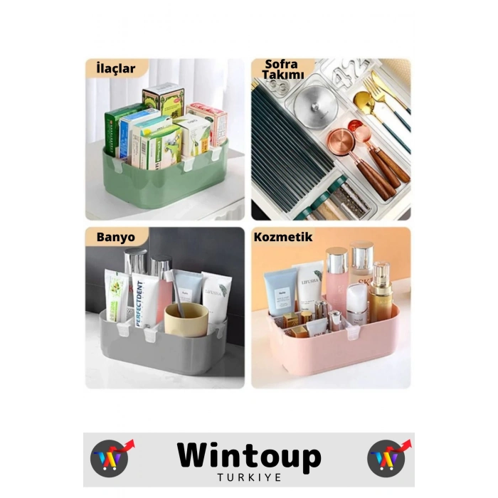 Yüksek Kaliteli Kompakt Dayanıklı Plastik Buzdolabı Kilim Dolap İçi Çok Amaçlı Raf Ayırıcı 20 Adet