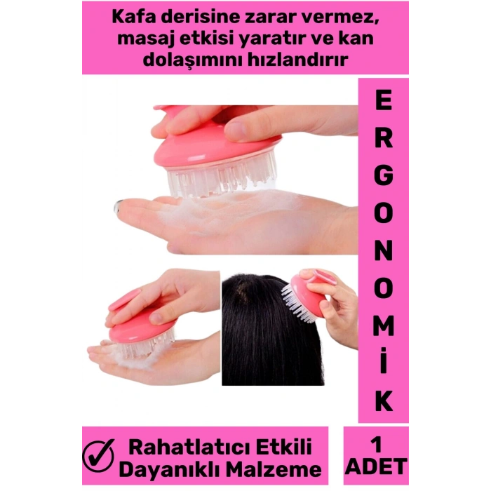 Özel Üretim Yüksek Kaliteli Rahatlatıcı Masaj Etkili Banyo Duş Mini Saç Yıkama Fırçası