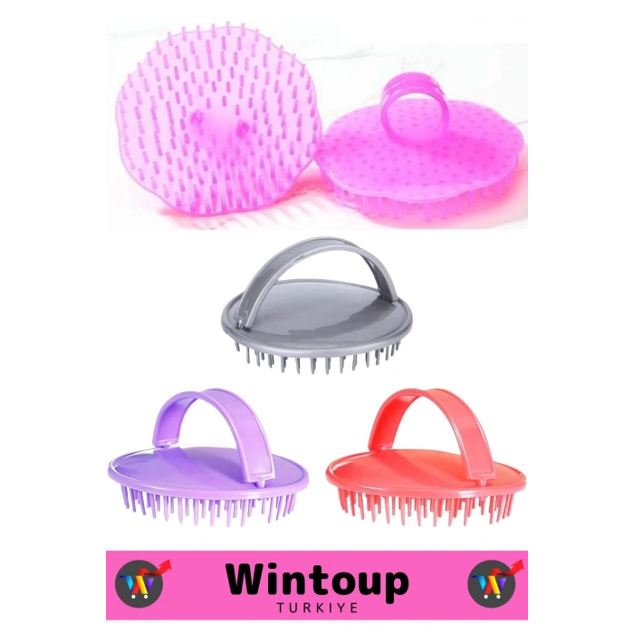 Özel Üretim Yüksek Kaliteli Rahatlatıcı Masaj Etkili Banyo Duş Mini Saç Yıkama Fırçası