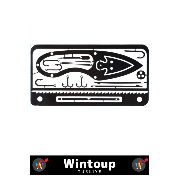 Premium Kompakt Cep Boy Tasarım Yüksek Kaliteli Çelik Çok Fonksiyonlu Hayatta Kalma Balıkçı Kiti