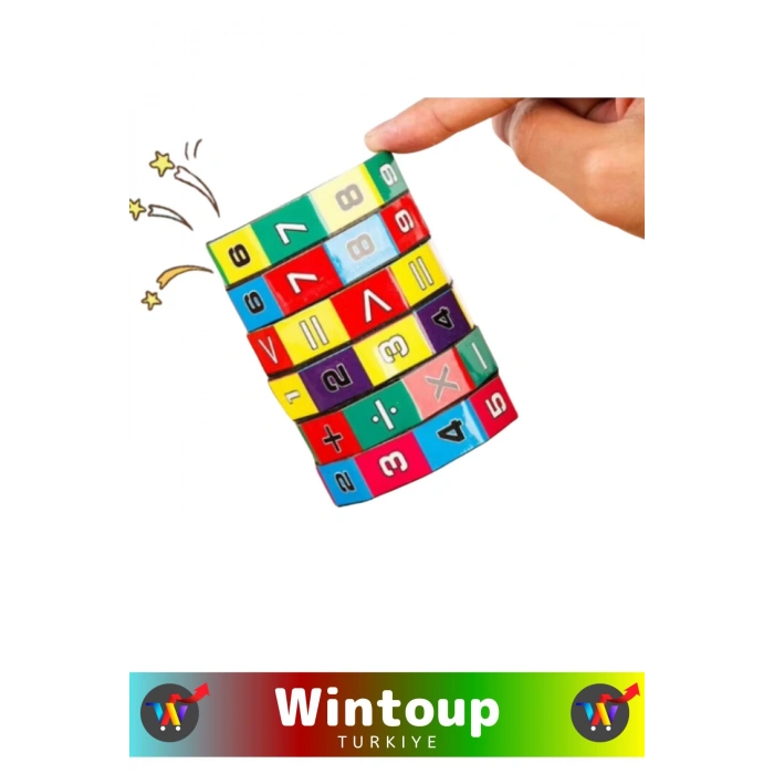 Okul Öncesi Kompakt İnteraktif Matematik Toplama Çıkarma Çarpma Bölme Dört İşlem Eğitici Oyun Küpü