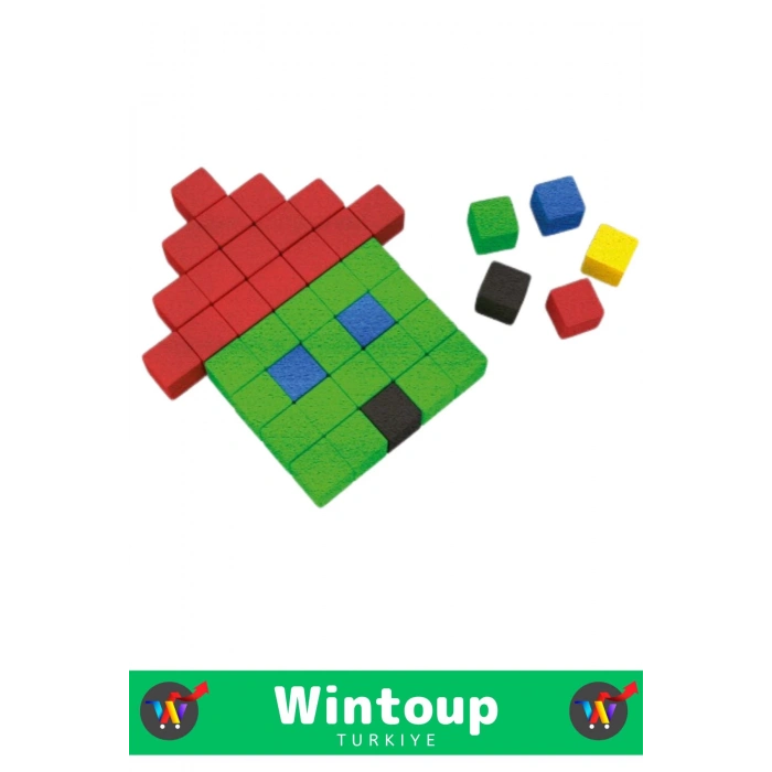 Özel Seri El Göz Koordinasyon Beceri Görsel Zeka Geliştirici Eğlenceli AHŞAP BİRİM KÜPLERİ 100 PARÇA