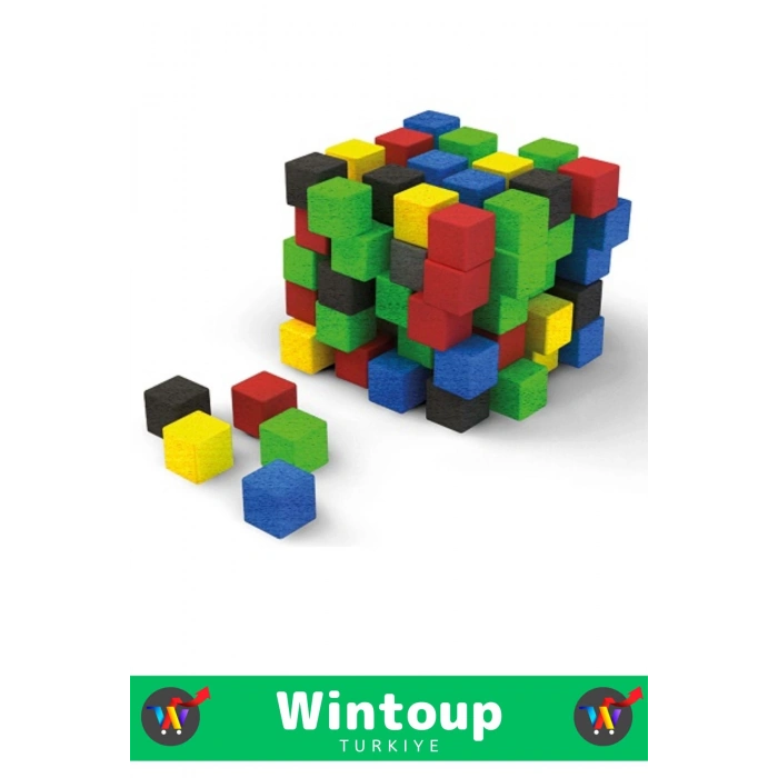 Özel Seri El Göz Koordinasyon Beceri Görsel Zeka Geliştirici Eğlenceli AHŞAP BİRİM KÜPLERİ 100 PARÇA