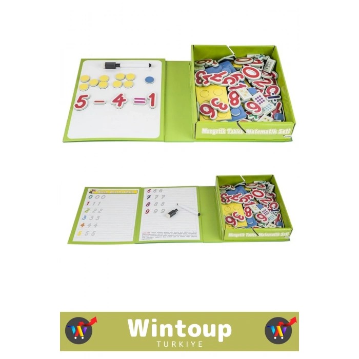 Özel Seri Öğretici Matematik Rakam Sayı Öğretici Silinebilir Yazı Kalemli MANYETİK TABLET MATEMATİK