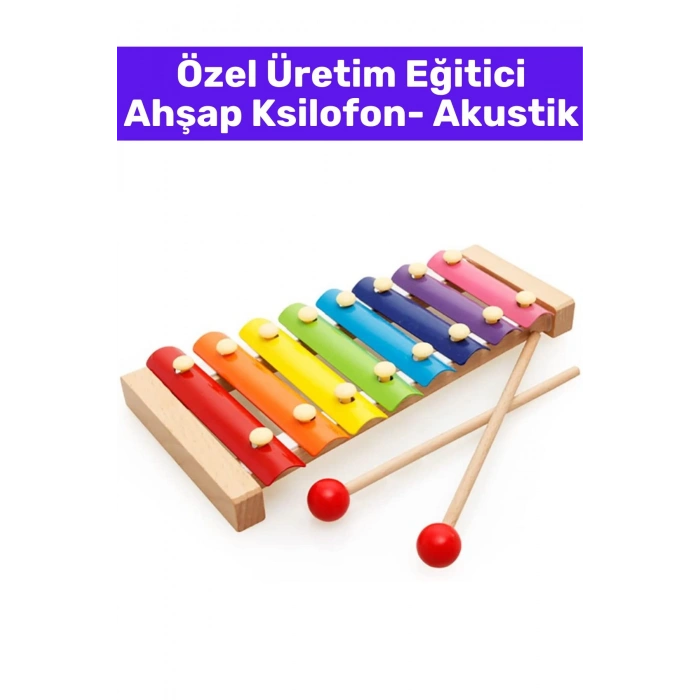 Özel Seri Eğitici Müzik Aletleri Ses Algısı Geliştirici Eğlenceli AHŞAP KSİLOFON AKUSTİK