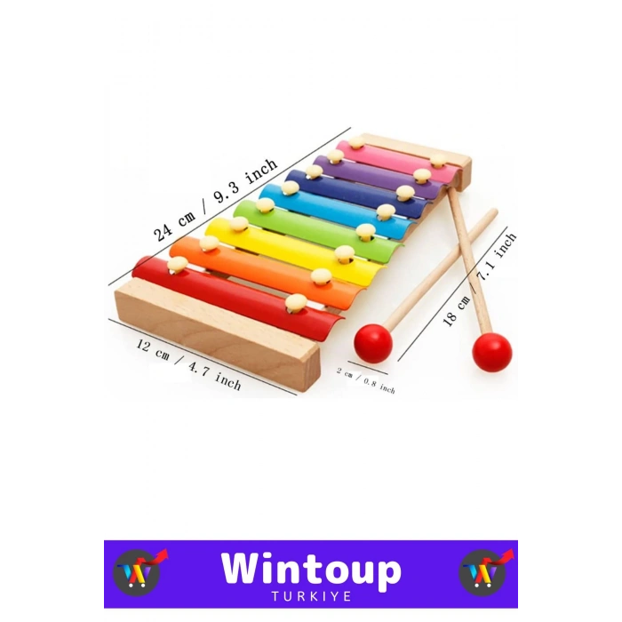 Özel Seri Eğitici Müzik Aletleri Ses Algısı Geliştirici Eğlenceli AHŞAP KSİLOFON AKUSTİK