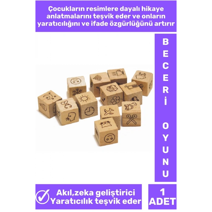 Özel Seri El Göz Koordinasyonu Görsel Algı Geliştirici Eğlenceli Eğitici HAYDİ ANLAT HİKAYE KÜPLERİ