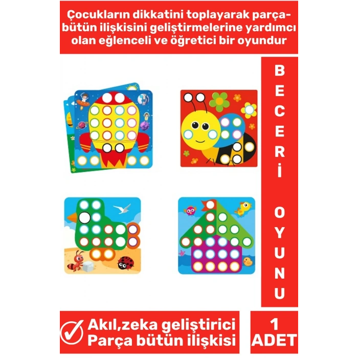 Premium El Göz Koordinasyonu Parça Bütün İlişkisi Geliştirici Renk Tanıma Eğlenceli RENGİNİ KEŞFET