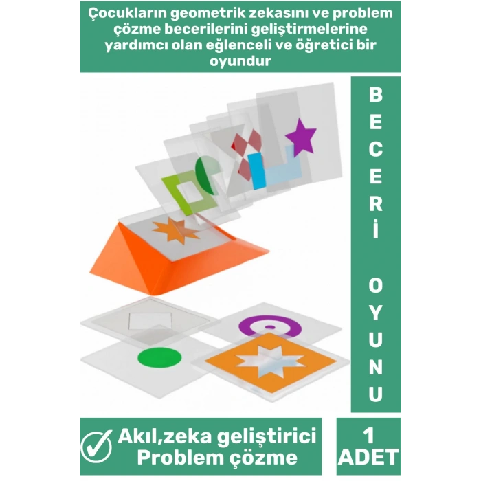 Özel Seri Görsel Algı Odaklanma Problem Çözme Becerisi Geliştirici Eğlenceli ŞEKLİ TAMAMLA Oyunu