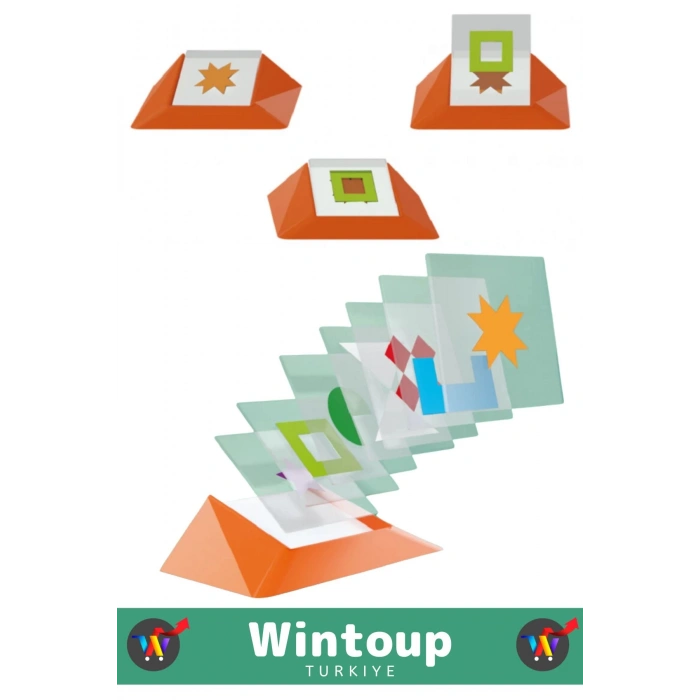 Özel Seri Görsel Algı Odaklanma Problem Çözme Becerisi Geliştirici Eğlenceli ŞEKLİ TAMAMLA Oyunu