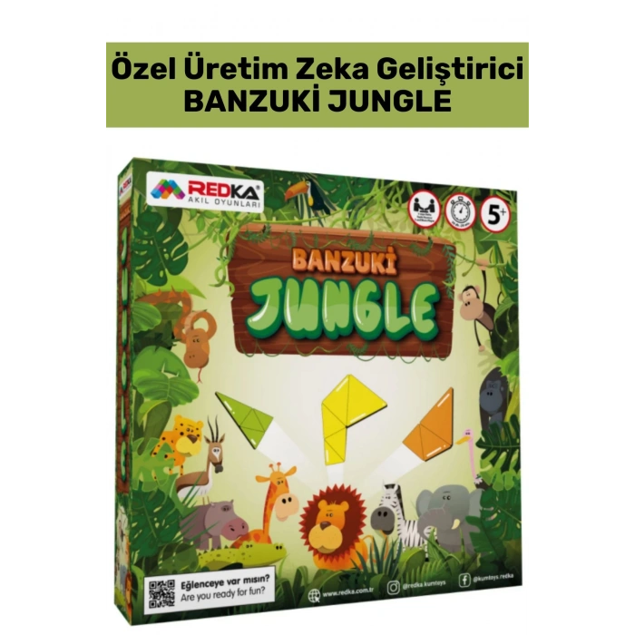 Premium Dikkat Hafıza Mantıksal Düşünme Problem Çözme Becerisi Geliştirici Eğlenceli BANZUKİ JUNGLE