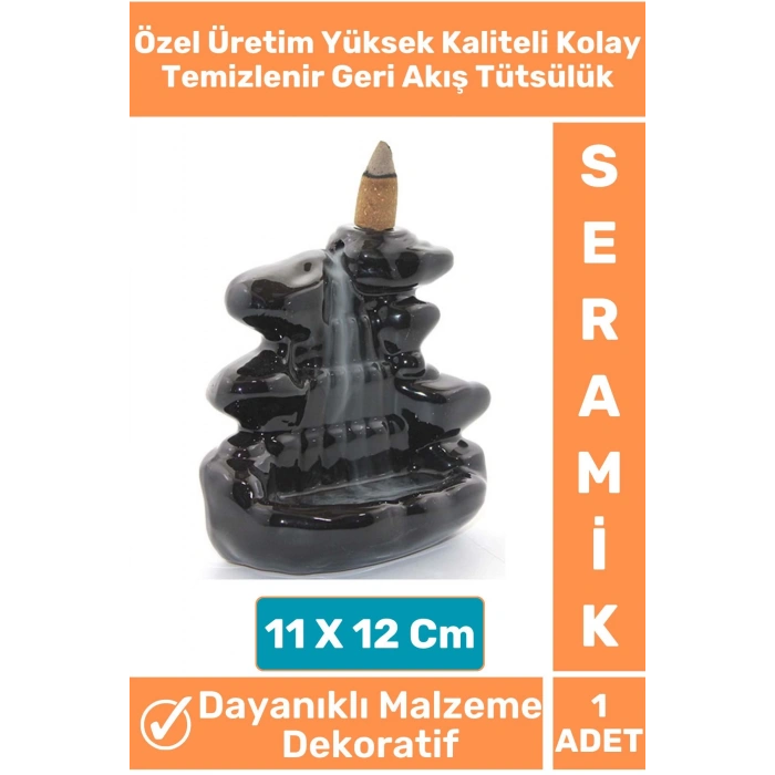 Özel Model Yoga Meditasyon Chakra Pozitif Enerji Kolay Temizlenebilen Seramik Geri Akış Tütsülük
