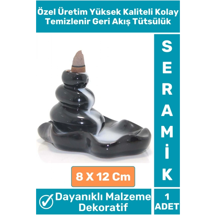 Özel Tasarım Yoga Meditasyon Chakra Pozitif Enerji Kolay Temizlenir Seramik Geri Akış Tütsülük