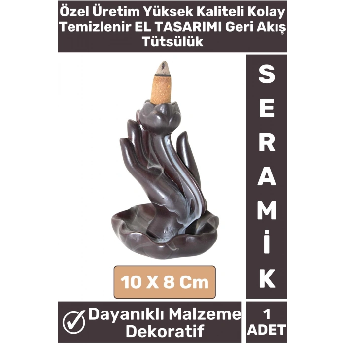 Yoga Meditasyon Chakra Pozitif Enerji Kolay Temizlenebilen Seramik Geri Akış El Tasarımı Tütsülük