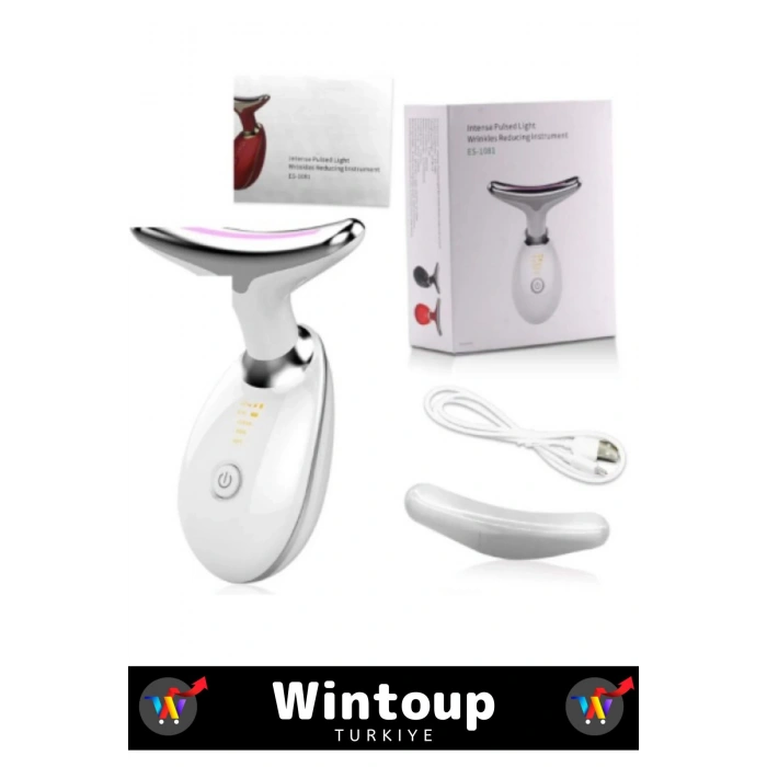 Özel Titreşim Isıtma Özellikli Işık Terapisi Cilt Sıkılaştırıcı Yüz Masaj Cihazı