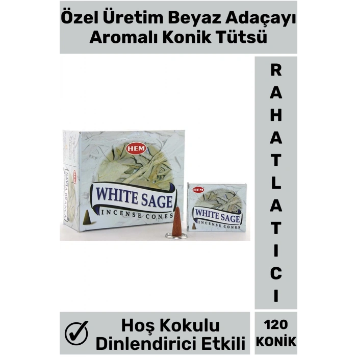 Rahatlatıcı Arındırıcı İyileştirici Ev Ofis Meditasyon Yoga Chakra Pozitif Enerji 120 Konik Tütsü