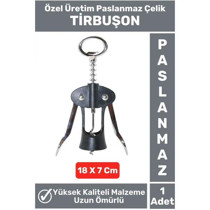 Özel Seri Yüksek Kaliteli Uzun Ömürlü Paslanmaz Çelik Tirbuşon Açacak Şarap Açacağı