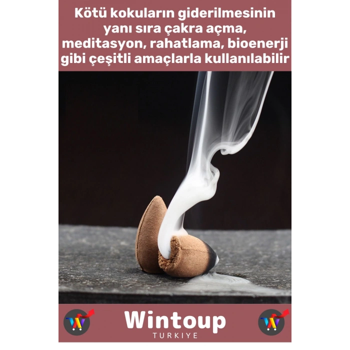 Premium Seri Kötü Koku Giderici İyileştirici Meditasyon Yoga Chakra Pozitif Enerji Geri Akış Tütsü