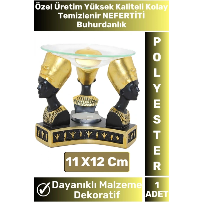 Premium Yüksek Kaliteli Dekoratif Şık Hediyelik Aromaterapi Kolay Temizlenir Polyester Buhurdanlık