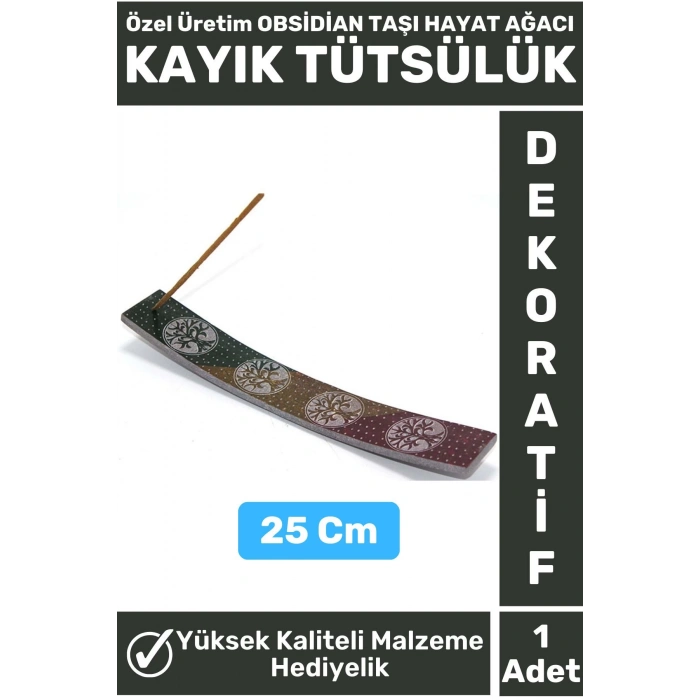 Özel Yüksek Kalite Dekoratif Hediyelik Yoga Chakra Meditasyon Pozitif Enerji OBSİDİAN TAŞI Tütsülük