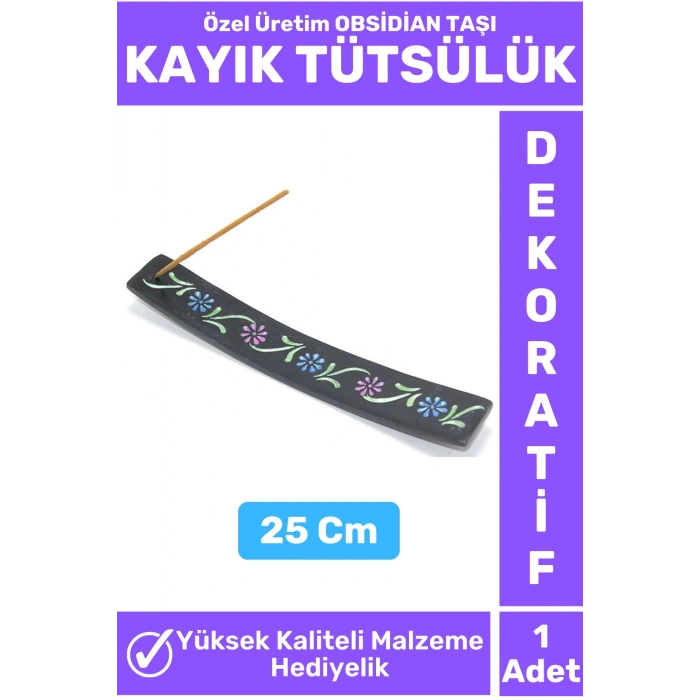 Özel Yüksek Kalite Dekoratif Hediyelik Yoga Chakra Meditasyon Pozitif Enerji OBSİDİAN TAŞI Tütsülük