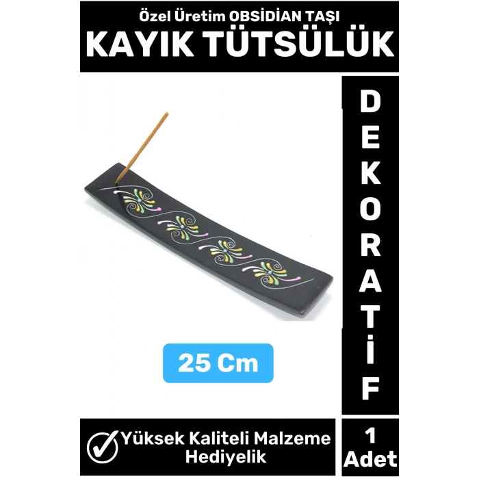 Özel Yüksek Kalite Dekoratif Hediyelik Yoga Chakra Meditasyon Pozitif Enerji OBSİDİAN TAŞI Tütsülük