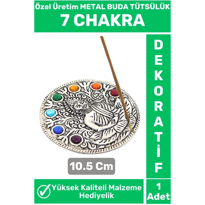 Özel Seri Yüksek Kaliteli Dekoratif Hediyelik Yoga Chakra Meditasyon Pozitif Enerji METAL Tütsülük