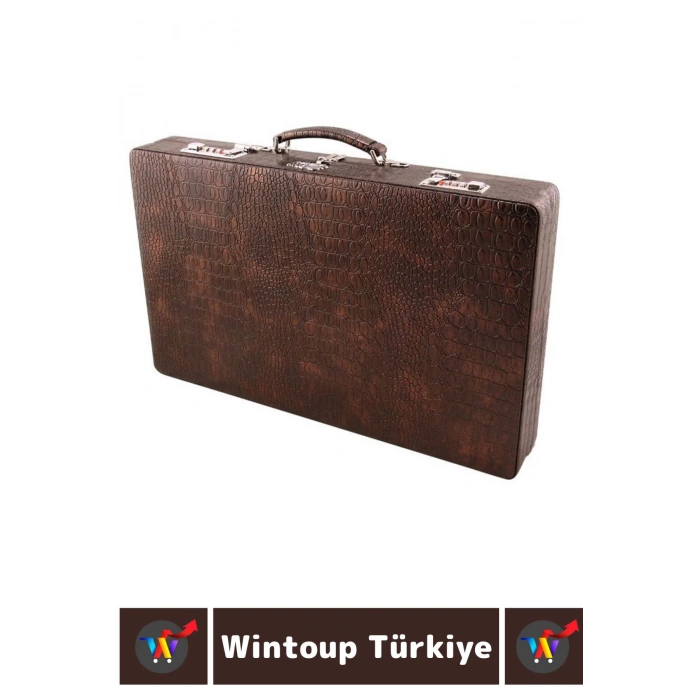 Elit Seri Uzun Ömürlü Aile Ev Arkadaş Kahve Cafe Oyun Takımı DERİ ÇANTALI ÖZEL DESENLİ TAVLA Takımı