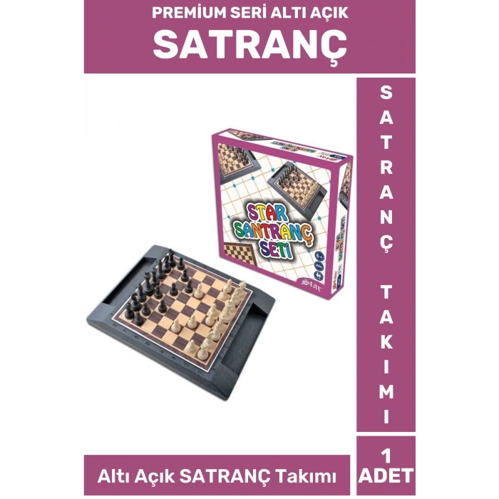 Premium Seri Aile Ev Arkadaş Zeka Strateji Beceri Geliştirici ALTI AÇIK KUTULU SATRANÇ Takımı