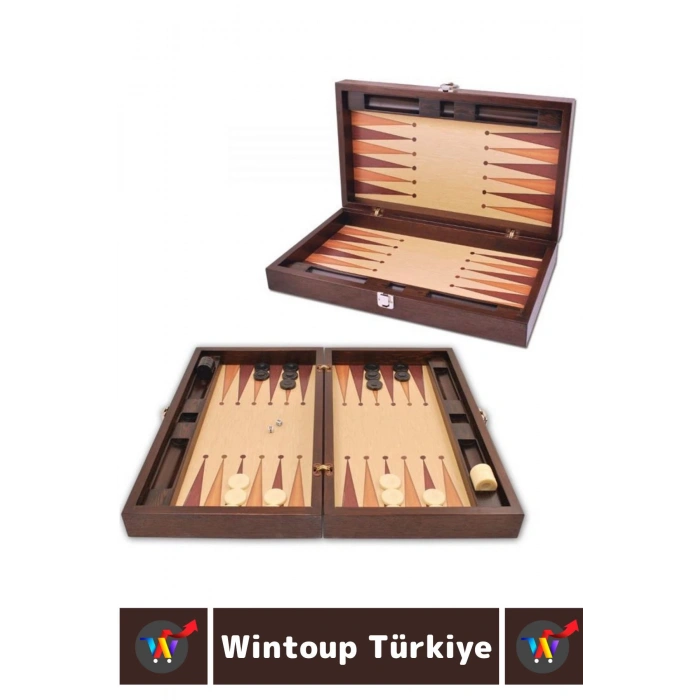 Elit Seri Uzun Ömürlü Aile Ev Arkadaş Kahve Cafe Oyun Takımı ÖZEL ÇANTALI KOYU RENK TAVLA Takımı