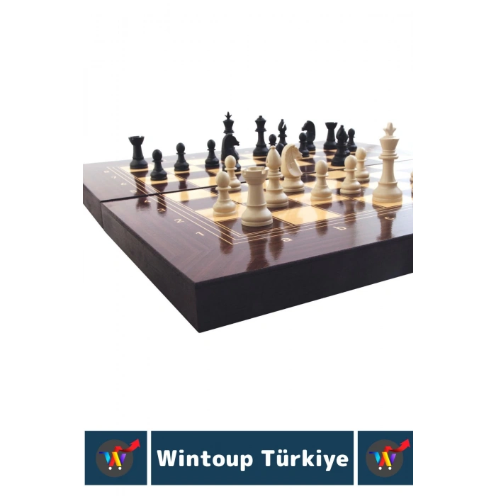 Elit Yüksek Kaliteli Uzun Ömürlü Aile Ev Arkadaş Kahve Cafe TAVLA DAMA SATRANÇ 3in1 Oyun Takımı