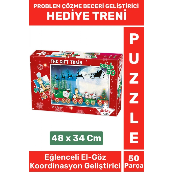 Premium Eğlenceli El Göz Koordinasyon Problem Çözme Beceri Geliştirici Çocuk PUZZLE HEDİYE TRENİ