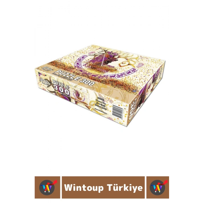 Premium Eğlenceli El Göz Koordinasyon Beceri Geliştirici Çocuk 300 Parça PUZZLE ŞANS GEYİĞİ