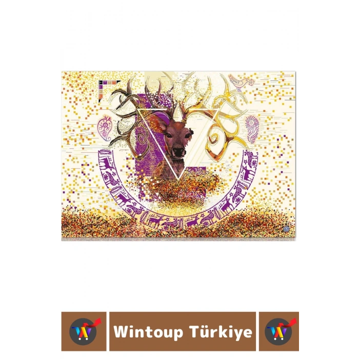 Premium Eğlenceli El Göz Koordinasyon Beceri Geliştirici Çocuk 300 Parça PUZZLE ŞANS GEYİĞİ