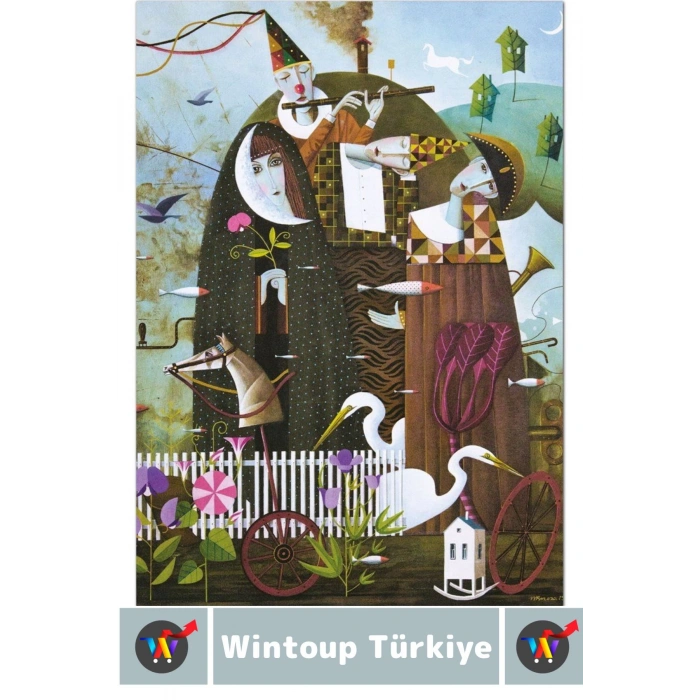 Premium Eğlenceli El Göz Koordinasyon Beceri Görsel Algı Geliştirici Çocuk 300 Parça PUZZLE NİNNİ