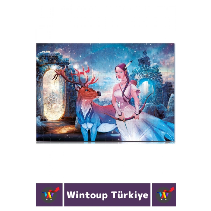 Premium Seri Eğlenceli El Göz Koordinasyon Beceri Geliştirici Çocuk 200 Parça PUZZLE KUZEYİN PRENSİ