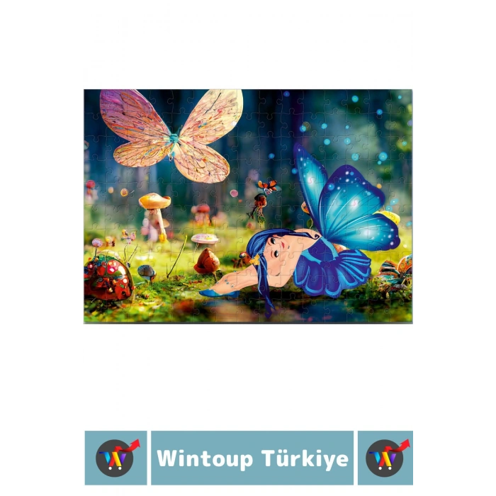 Premium Seri Eğlenceli El Göz Koordinasyon Beceri Geliştirici Çocuk 150 Parça PUZZLE MAVİ SU PERİSİ