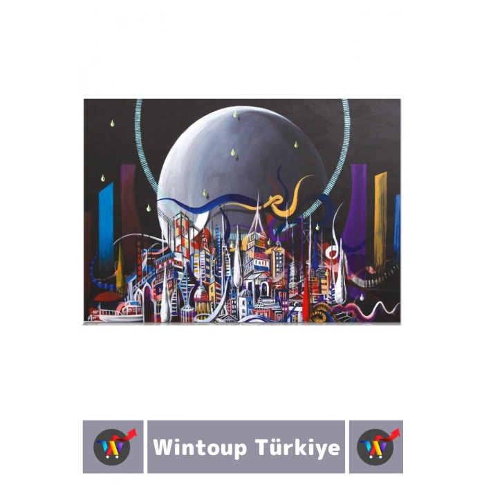 Premium Eğlenceli El Göz Koordinasyon Beceri Görsel Algı Geliştirici Çocuk 1000 Prça PUZZLE AY ŞEHRİ