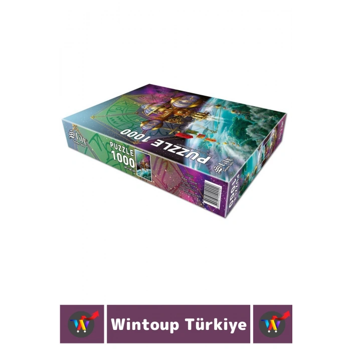 Eğlenceli El Göz Koordinasyon Beceri Görsel Algı Geliştirici Çocuk 1000 Parça PUZZLE ZODYAK TELESKOP