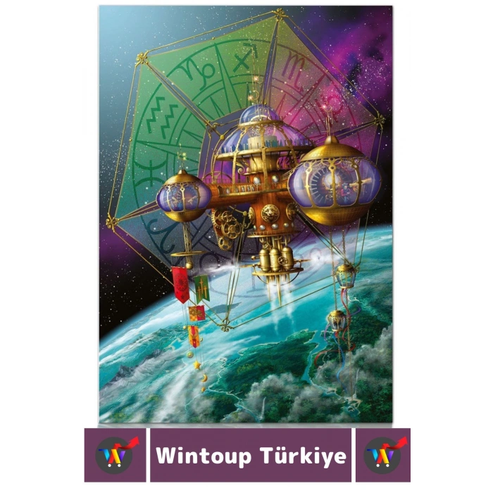 Eğlenceli El Göz Koordinasyon Beceri Görsel Algı Geliştirici Çocuk 1000 Parça PUZZLE ZODYAK TELESKOP