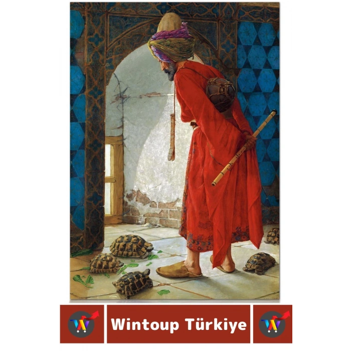 Eğlenceli Koordinasyon Beceri Görsel Algı Geliştirici Çocuk 1000 Prça PUZZLE KAMPLUMBAĞA TERBİYECİSİ