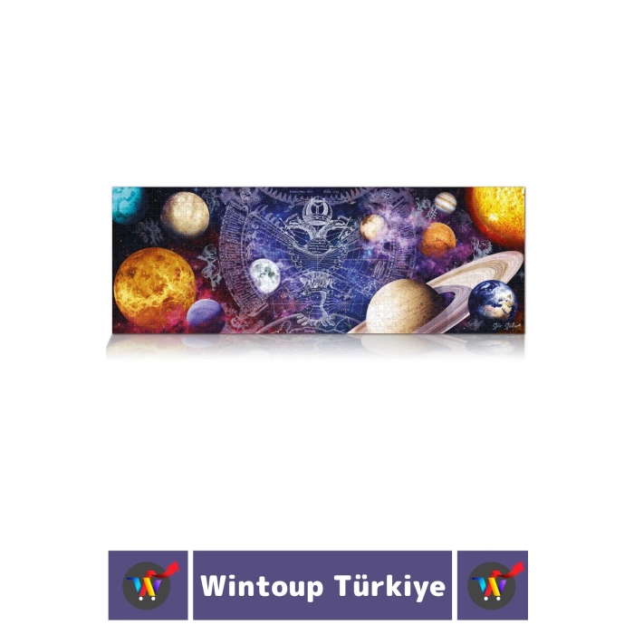 Eğlenceli Koordinasyon Beceri Görsel Algı Geliştirici Çocuk 1000 Parça PUZZLE UZAYIN DERİNLİKLERİ