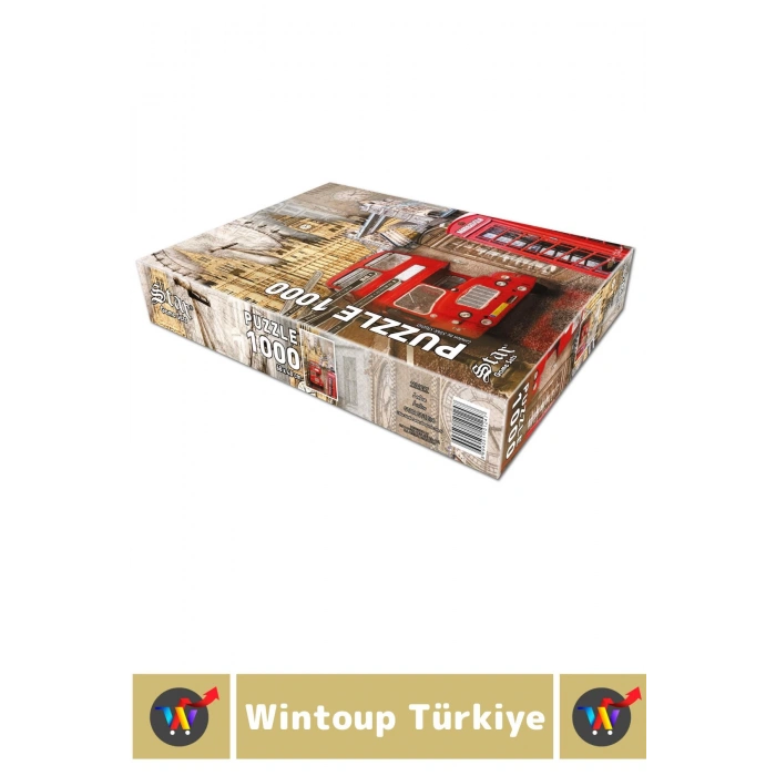 Eğlenceli El Göz Koordinasyon Beceri Görsel Algı Geliştirici Çocuk 1000 Parça PUZZLE LONDRA